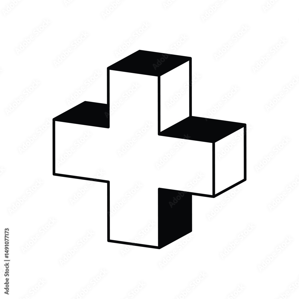 Obraz premium Medical Cross Vector icon