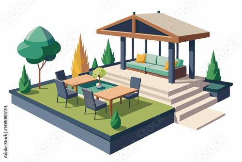 table and chairs on the beach