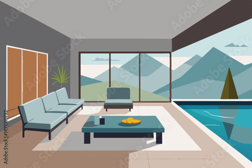 modern living room interior