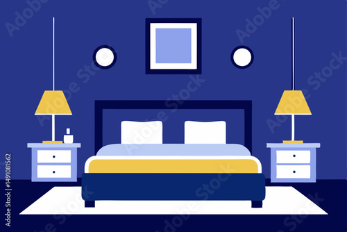 bedroom interior with bed