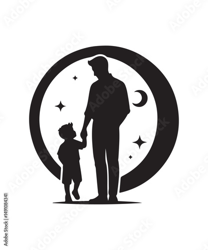 father and son love art design