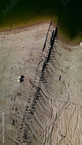 Aerial view of the Burrinjuck Reservoir taken with a drone.