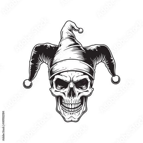 skull devil,hand drawn illustrations, jackets, posters, stickers, souvenirs etc.