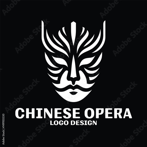 Chinese Opera Vector Logo Design