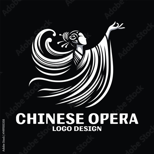 Chinese Opera Vector Logo Design