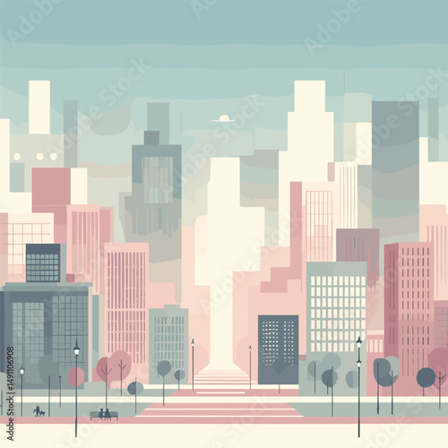 City Background Vector Design