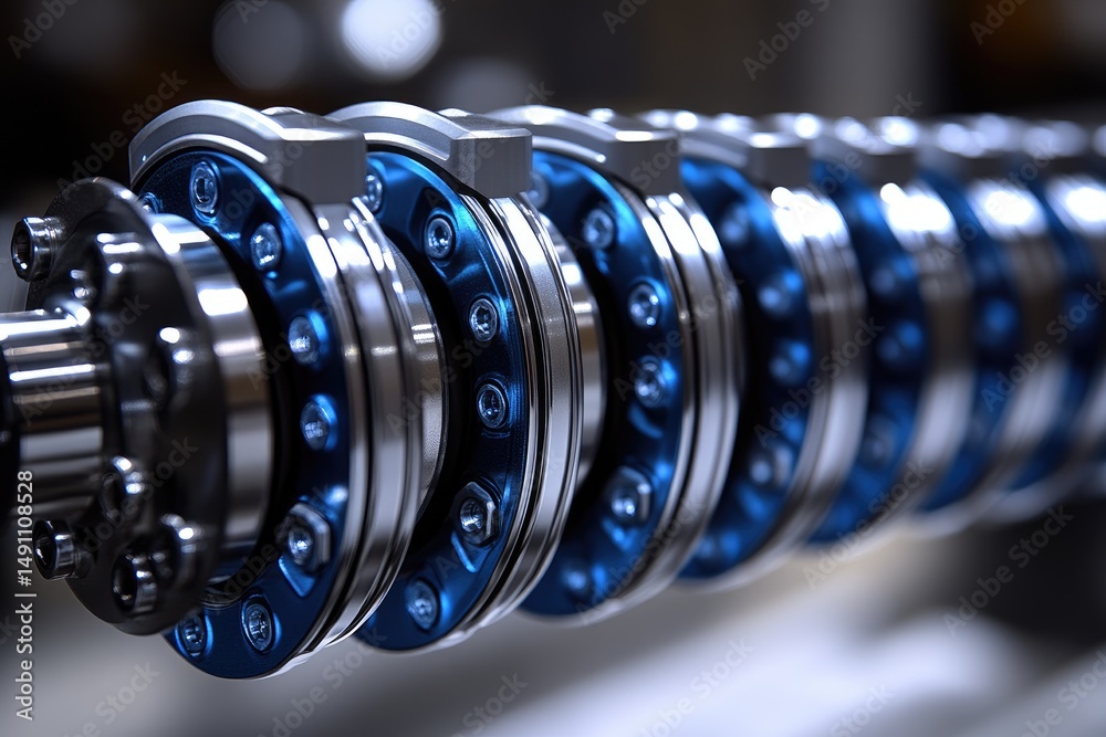 Close-up view of intricate mechanical components. Close-up view of intricate mechanical components.