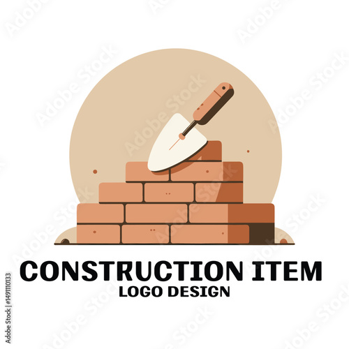 Construction Items Vector Logo Design