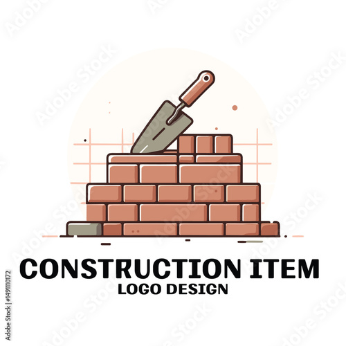 Construction Items Vector Logo Design