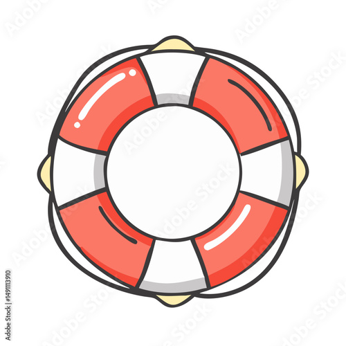 lifebuoy icon, lifebuoy vector illustration-simple illustration of lifebuoy, perfect for lifebuoy logos and icons
