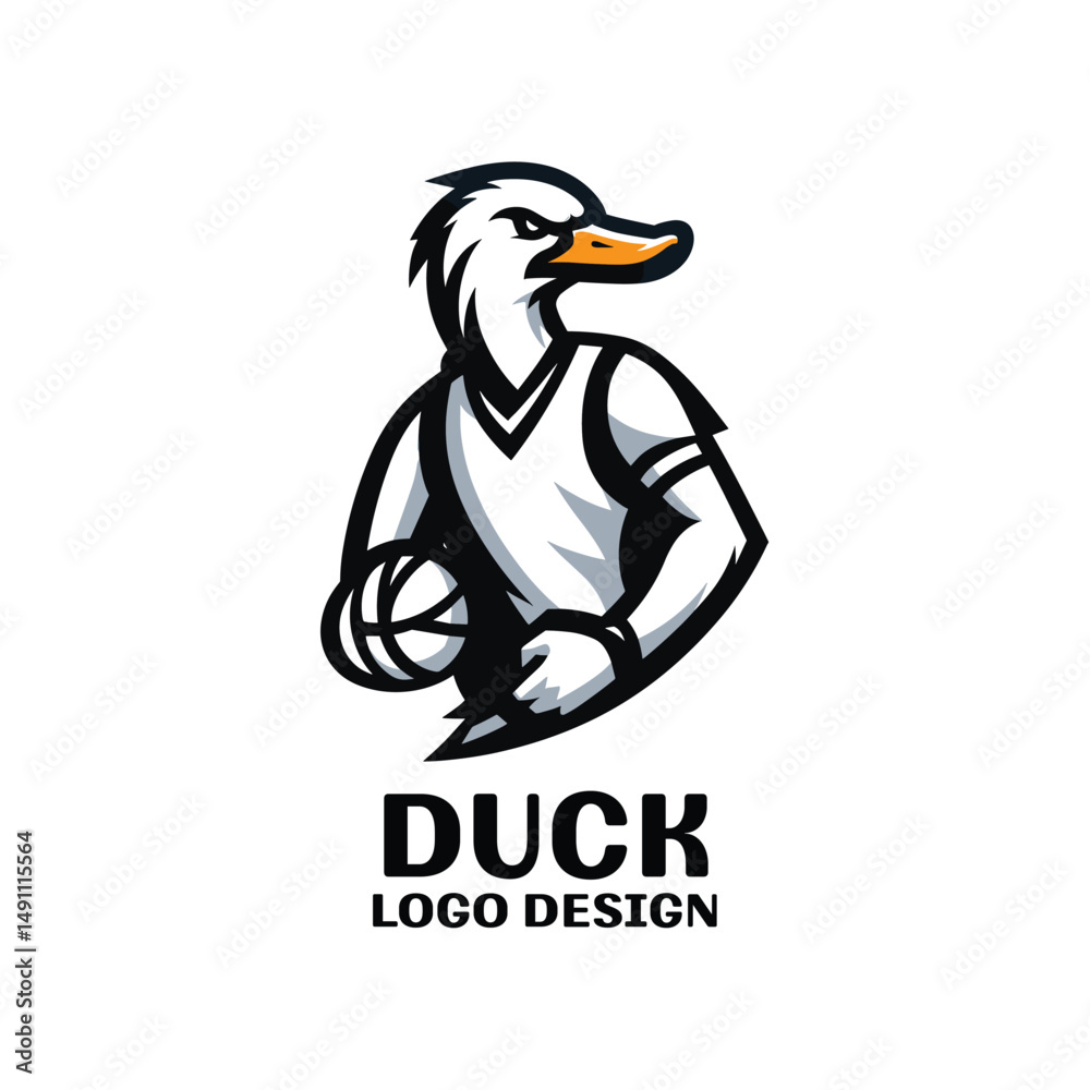 Obraz premium Duck Vector Logo Design