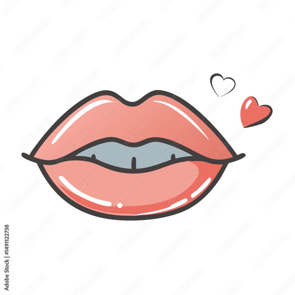 lips icon, lips vector illustration-simple illustration of lips, perfect for lips logos and icons lips icon, lips vector illustration-simple illustration of lips, perfect for lips logos and icons