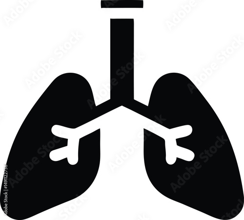 Lungs Icon Respiratory System Healthcare Medical