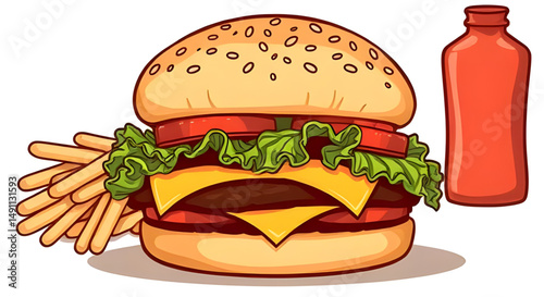 hamburger vector