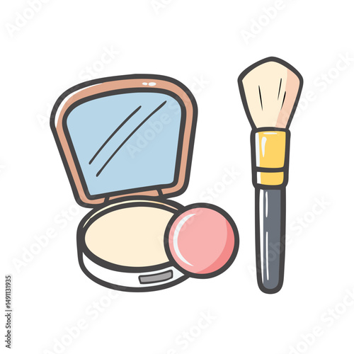 makeup icon, makeup vector illustration-simple illustration of makeup, perfect for makeup logos and icons