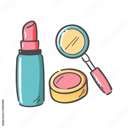 makeup icon, makeup vector illustration-simple illustration of makeup, perfect for makeup logos and icons