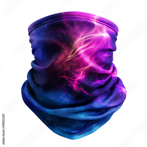 Sport Ready Cooling Bandana with a Dynamic Design Isolated on Transparent Background