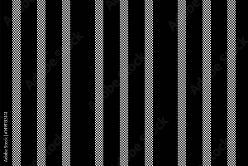 Halloween vertical texture pattern, product stripe vector background. Collage seamless textile lines fabric in black and white colors.