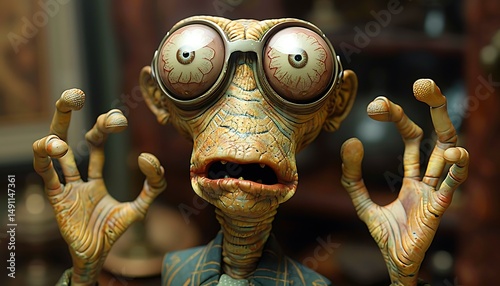 Anxious, expressive creature
