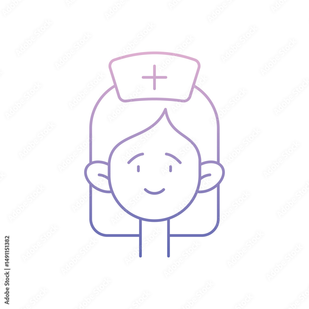 Obraz premium Nurse Vector icon