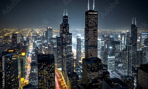 City Nightscape Background