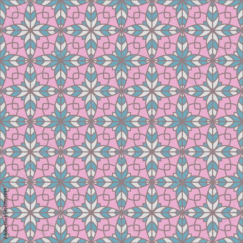 seamless floral art deco pattern