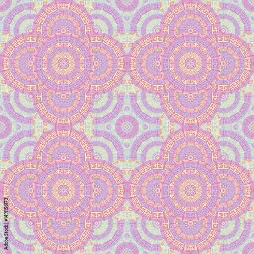 Floor tile seamless pattern vector graphic design. Wallpaper square ornament. Colorful background texture. Taiwan asian cover. Arabesque oriental majolica design.