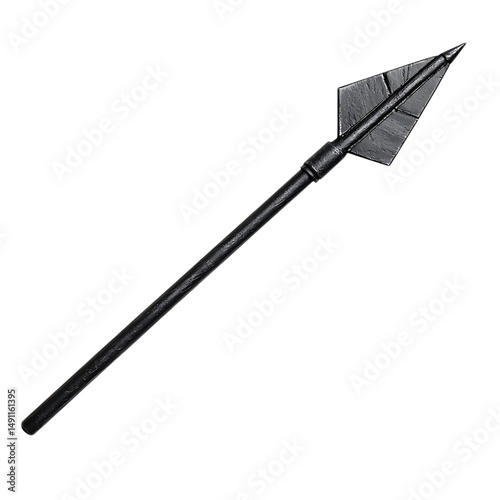 Wallpaper Mural Sleek Arrow with a Modern Profile in Deep Charcoal Isolated on Transparent Background Torontodigital.ca