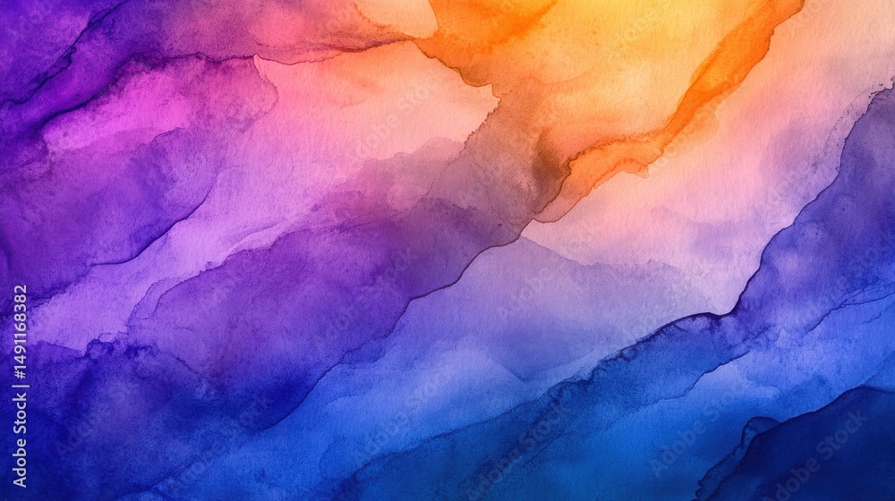 Naklejka premium Colorful Abstract Fluid Art with Vibrant Swirls and Textures