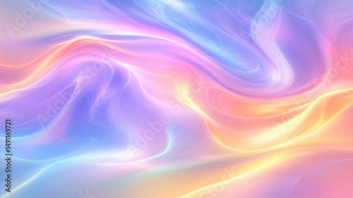 Soft Pastel Swirls in Dreamy Colors of Pink and Blue Background