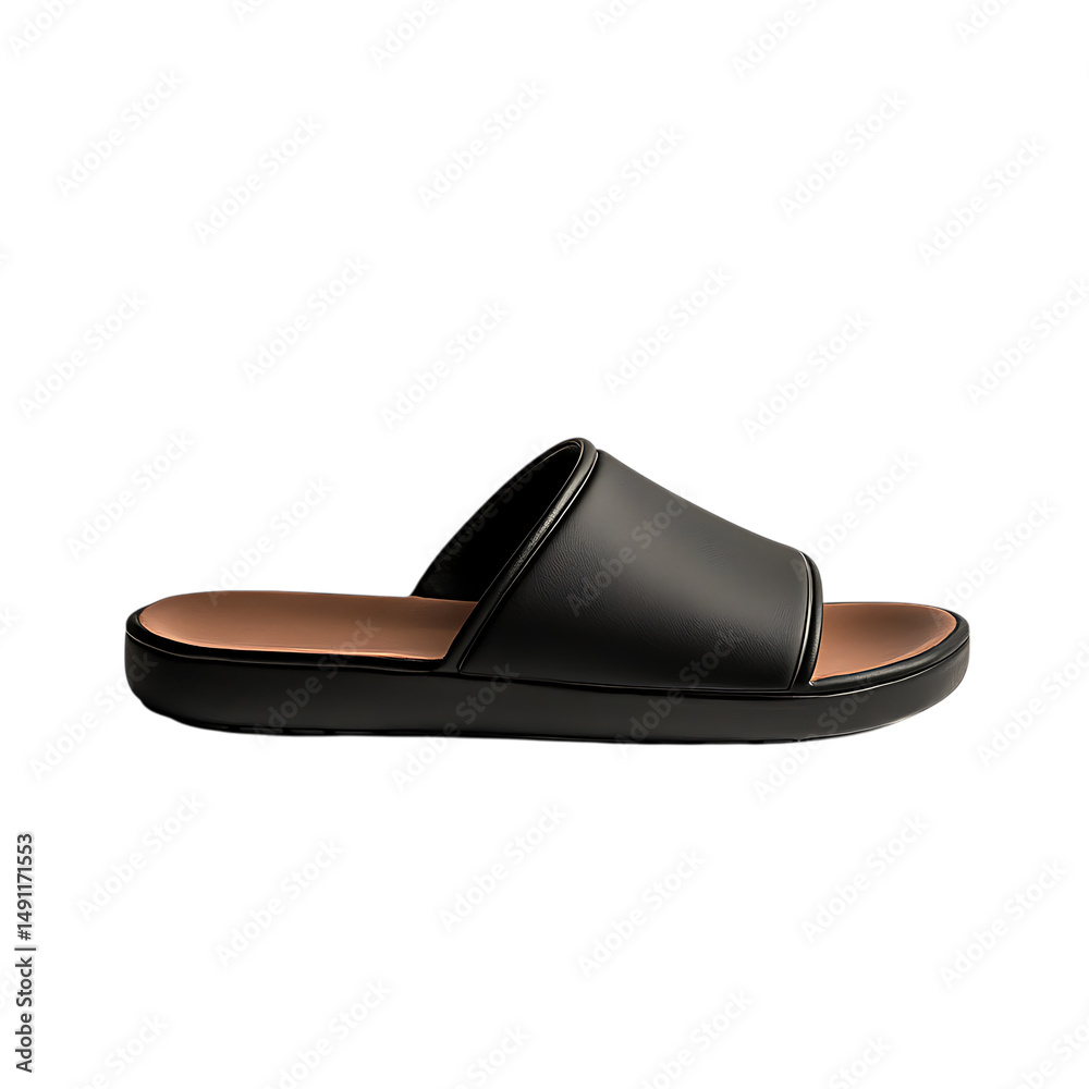 Minimalist Slip On Sandals with an Ultra Light Build Isolated on Transparent Background Minimalist Slip On Sandals with an Ultra Light Build Isolated on Transparent Background