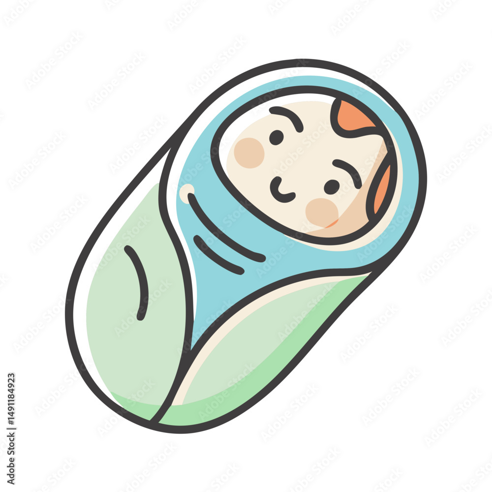 Obraz premium newborn icon, newborn vector illustration-simple illustration of newborn, perfect for newborn logos and icons