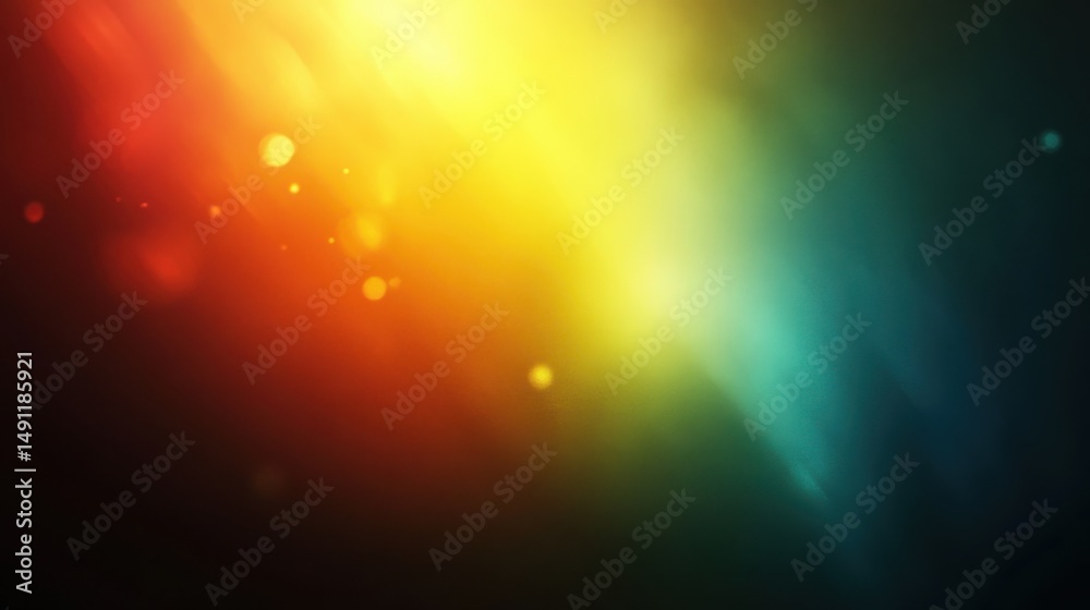 Obraz premium Colorful Abstract Background with Light Spots and Gradient Flowing