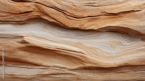 The detailed pattern and texture of petrified wood is revealed through the light colored s creating an interesting geological background from nature's wonder.