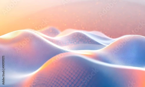 Dreamlike Orange-Blue Curve