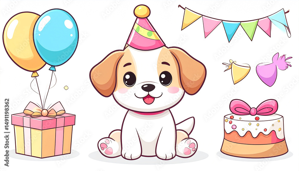 Obraz premium Pup-tastic Metaverse Party