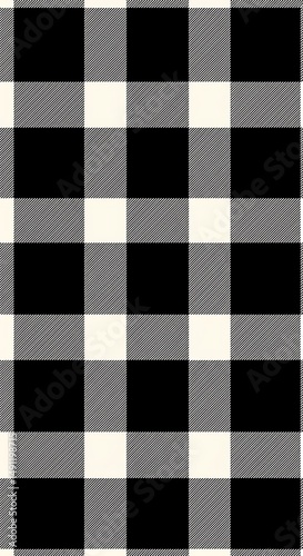 Monochromatic Plaid: Black, Gray, White Texture