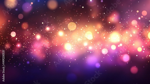 Colorful Bokeh Lights Background for Abstract or Artistic Use