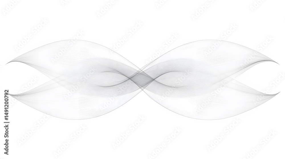 Fototapeta premium Abstract Gray Wave Lines Elegant Design Background