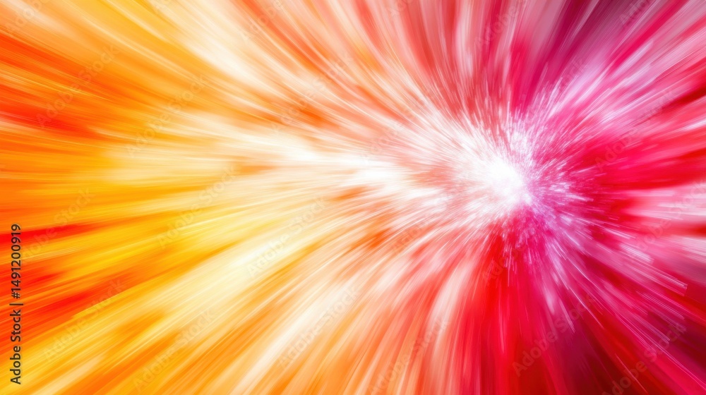 Fototapeta premium Bright Abstract Background with Dynamic Colorful Light Burst Effect