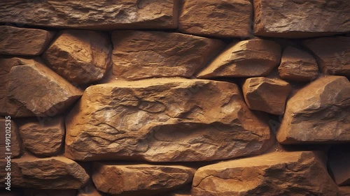 videograph of a rustic brown stone setting photo