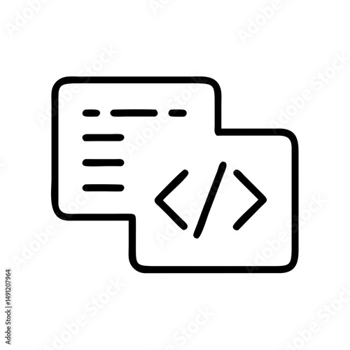 coding programing concept icon vector illustration