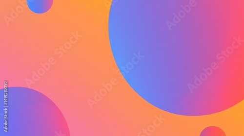 Vibrant Abstract Background with Colorful Gradient and Shapes
