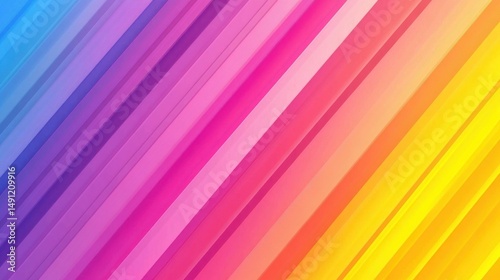 Vibrant Colorful Stripes in Diagonal Pattern for Modern Design