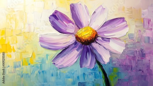 Lilac flower in vibrant colors