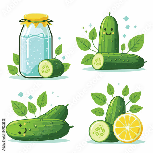 vegetable, healthy, organic, green, cucumber, food, fresh, vegetarian, background, cucumbers, diet, ingredient, isolated, white, slice, salad, raw, nature, agriculture, ripe, sliced, object, health, c