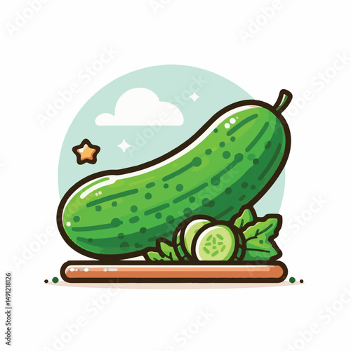 vegetable, healthy, organic, green, cucumber, food, fresh, vegetarian, background, cucumbers, diet, ingredient, isolated, white, slice, salad, raw, nature, agriculture, ripe, sliced, object, health, c