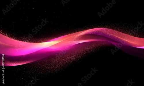 Dynamic Pink-Purple Waves