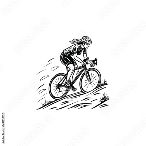 silhouette of a man riding bicycle