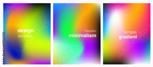 Abstract vector backgrounds with vibrant gradient mesh in pink, green, blue, and yellow. Smooth blend, soft glow, and futuristic style ideal for digital, web, creative, and presentation design.